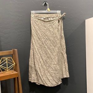 Printed Wrap Skirt